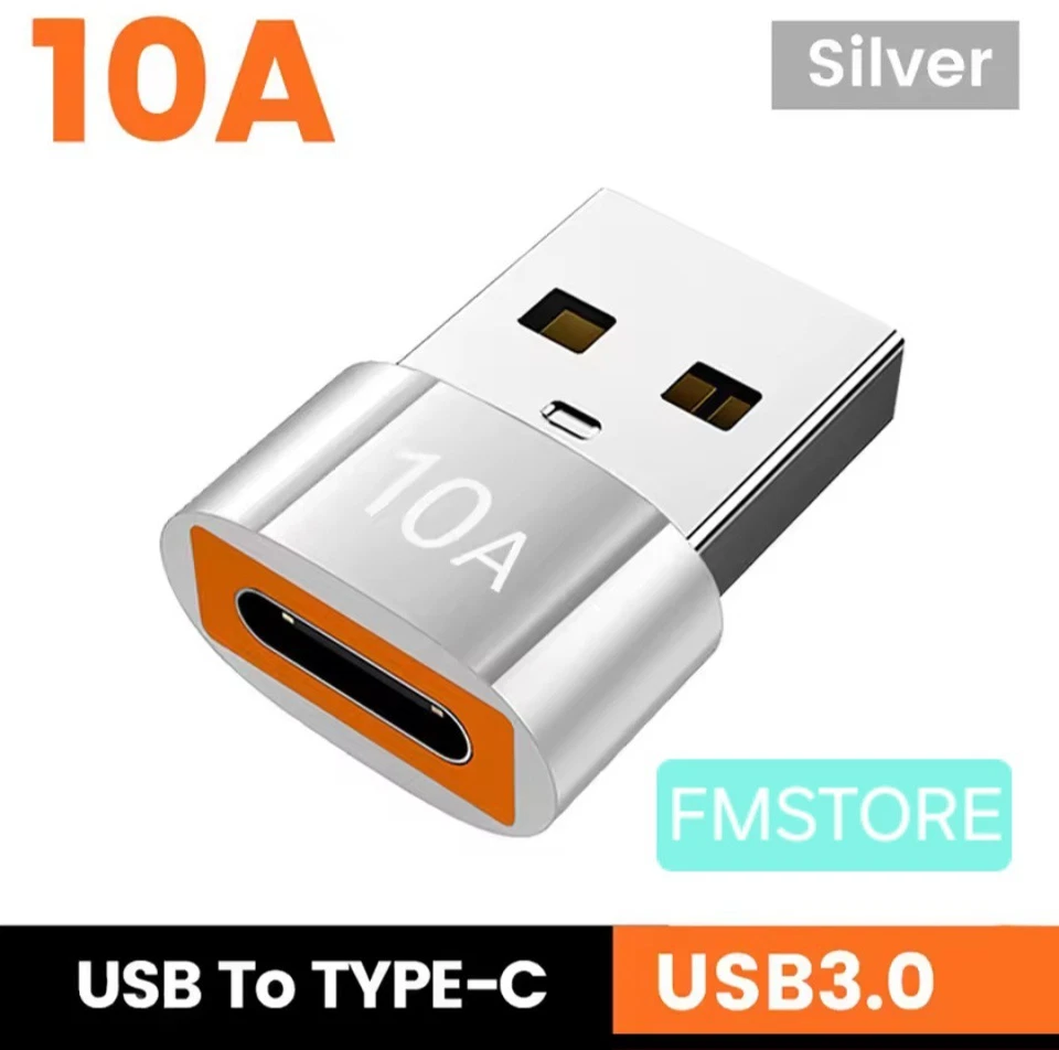 ADATTATORE OTG DA USB-A FEMMINA A USB C TIPO C MASCHIO CONVERTITORE UNIVERSALE A - Immagine 1 di 4
