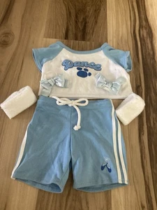 Build A Bear Tanz Outfit Ballerina Shorts Shirt Bänder Armbänder - Bild 1 von 1