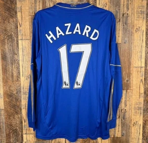 Camiseta de fútbol FC Chelsea 2012-13 local manga larga para hombre M PELIGRO #17 - Imagen 1 de 8