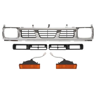 Новый ремонтный комплект передней решетки бампера кузова автомобиля подходит для пикапа Nissan 1996-1997 годов выпуска - Изображение 1 из 4