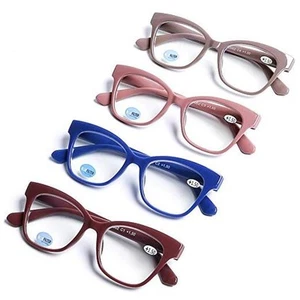 4-Pack Reading Glasses Blue Light Blocking Computer Readers 4 Colors 1.5 x - Picture 1 of 7