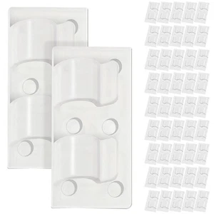 50 Pcs Wire Holder Self Adhesive Cable Management Clips Organizers for Cords - Afbeelding 1 van 11