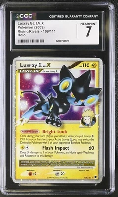 CGC 7 LUXRAY LV.X 109 RISING RIVALS HOLO POKEMON NEAR MINT - Image 1 of 2