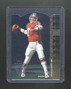 Fútbol americano Upper Deck SP 1994, inserto paralelo troquelado # 80 John Elway, BB3 - Imagen 1 de 2