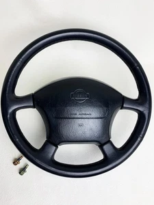 Nissan Skyline ECR33 R33 Leather Steering Wheel OEM ER33 HR33 BCNR33 GT-R JDM - Picture 1 of 24