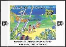 Polynesia French Bloc Sheet N° 20 mint Luxury Original Gum