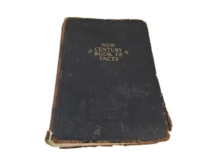 HUGE Old Vtg / Ant Reference Book 1932 ~New Century Book of Facts ~Leather Bound - Bild 1 von 12