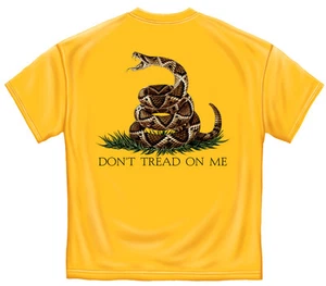 DON'T THREAD ON ME WITH SNAKE - CAMISETA AMARILLA - Imagen 1 de 2