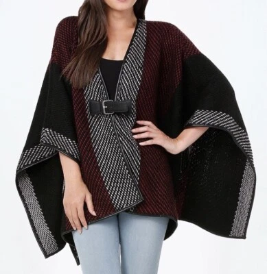 Bebe Chic Knit Poncho - Image 1 of 4
