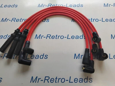 RED 8MM PERFORMANCE IGNITION LEADS FOR SAAB 96 V4 1965 1980 QUALITY LEADS - Image 1 of 4