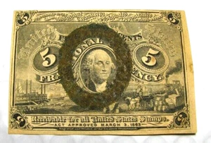 1863 5 Cents 3rd Issue Fractional Currency Note Nice Note S511 - Picture 1 of 3