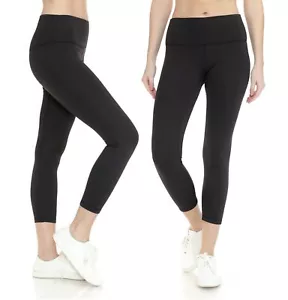 Women Fleece Lined Yoga Pants Stretch Activewear Leggings Gym Fitness 7/8 Length - Picture 1 of 6