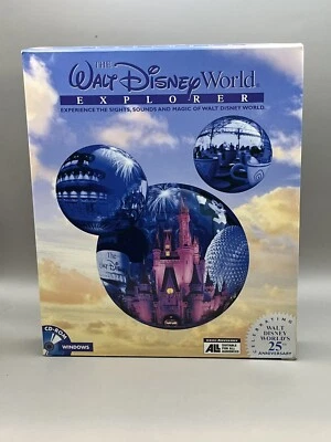Walt Disney World Explorer Interactive CD ROM Windows Vintage 90s Amusement Park - Image 1 of 3