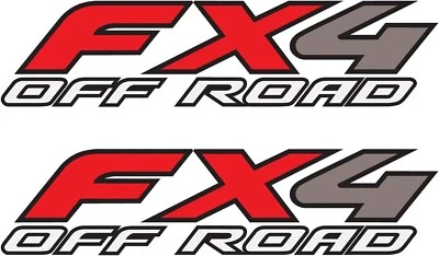 FX4 Off Road Decal Sticker F150 (1997-2010) Bedside Emblem 4x4 Truck (Set of 2:) - Image 1 of 4