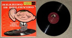 HEARING IS BELIEVING ~ RCA VICTOR RED SEAL ~ 12" VINYL LP ~ VINTAGE 1954 RECORD - Picture 1 of 1