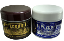 2 Cream Day and Night Tepezcohuite Crema CREAM Facial Collagen&VitaminE 60g each