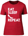Eat Sleep Shoes Repeat Womens Ladies Tee T-Shirt