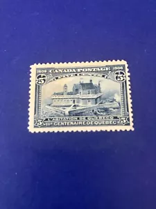 Canada # 99 MINT NH 1908 5c BLU QUEBEC TERCENTENARIO - Foto 1 di 2