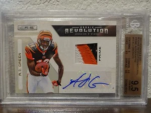  11 2011 Rookies & Stars RR AJ A.J. Green 3C JSY Patch Auto RC /10 BGS 9.5 GEM - Picture 1 of 2
