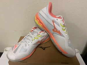 Mizuno Women's Wave Exceed Light 2 AC Tennis Shoes in Coral - Picture 1 of 3