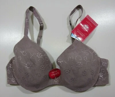 Nuevo con etiquetas Barely There No Slip Fit púrpura acolchado moldeado con aros cobertura completa 34C Foto 1 de 4