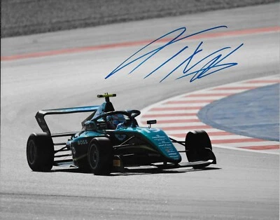 Signed Tina Hausmann Formula 1 Academy Aston Martin Racing 8x10 Photo 1 Original - Image 1 of 2