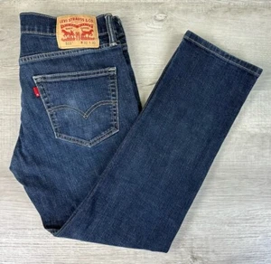 Levi’s 511 Jeans Blue Faded Knee Denim Pants Mens Tag Size 32X30 (Actual 31X26) - Picture 1 of 23