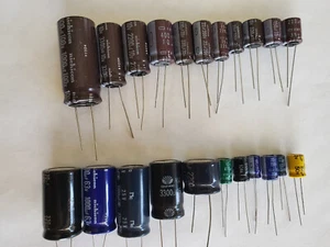 20pcs Electrolitic Aluminum Capacitors 10uF to 3300uf Various values - Picture 1 of 24