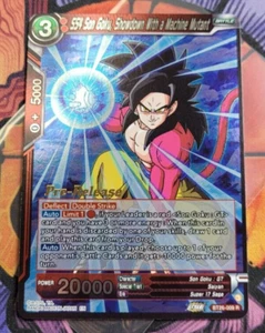 SS4 Son Goku, Showdown With a Machine Mutant Pre-Release Promo BT26-009 Card - Picture 1 of 4