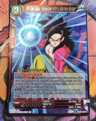 SS4 Son Goku, Showdown With a Machine Mutant Pre-Release Promo BT26-009 Card - Image 1 of 4