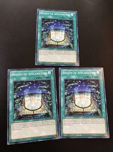 Yugioh! - Breath of Acclamation (x3) BLVO-EN086 - Common - NM 1st Edition - Picture 1 of 1