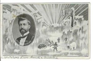 1908 Postal conmemorativa del explorador ártico Frederick A Cook - Imagen 1 de 2