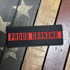 Thin Red Line Proud Grandma Firefighter Patch
