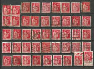 1932/33 France Type Paix 45 timbres avec variété nuance & autres /T7662 - Picture 1 of 1