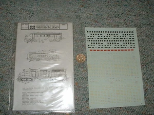 Microscale decals HO 87-134 Diesel data #2 red yellow 1940-92 G98 - Picture 1 of 1