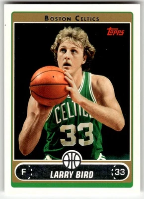 2006-07 Topps Larry Bird #33 Boston Celtics Ball Under Chin - Image 1 of 2