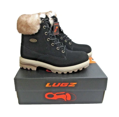 LUGZ женщин размер 9 лодыжки водостойкий черный искусственного меха ботинки Flexastride новый - Изображение 1 из 4