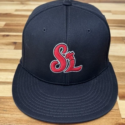 THE GAME PRO St Louis SL Negro Rojo Gorra Ajustada A-Flex Gris Medio Gorra Bajo la Faja Foto 1 de 4