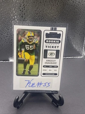 2022 Panini Contenders Kingsley Enagbare Rookie Ticket Auto Autograph - Image 1 of 2