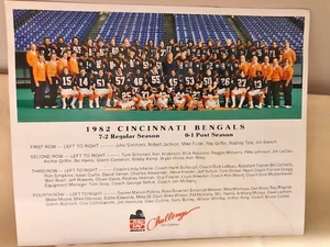 CINCINNATI BENGALS 1982 Frito Lay Original NFL Team Picture/Water-Stained/Fair - Picture 1 of 11