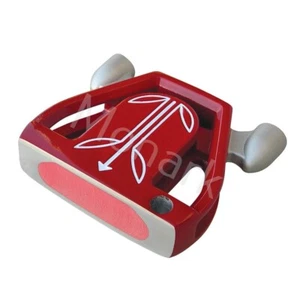 T-7 Twin-Engine Red LEFT Hand Mallet Golf Putter 35" Built - Picture 1 of 7