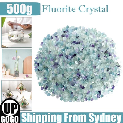 500G Fluorite Crystal Chips BULK Gemstone Gorgeous Tumble Jewellery Craft AUS - image 1 of 4