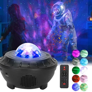 Starry LED Projector Night Light Sky Ocean Projection Lamp w/Remote Control - Picture 1 of 11