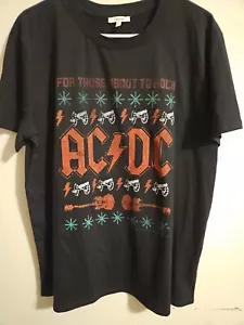 AC DC For Those About To Rock Maurice's T-Shirt Large L Short Sleeve Black - Picture 1 of 5