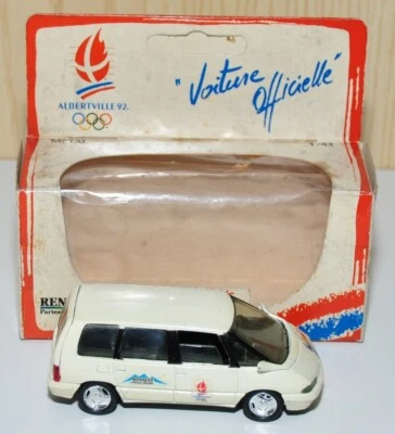 Auto Logitoys Renault Espace 1522 Olimpiadi Albertville 92 bianco scala 1:43 - Immagine 1 di 4