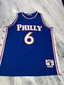 Camiseta deportiva de baloncesto Philadelphia Philly #6 vintage Throwbacks Blacktop Edition XL - Imagen 1 de 9