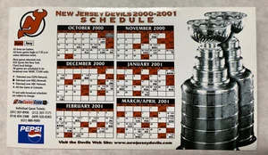 2000-01 New Jersey Devils Magnetic Schedule Stanly Cup - Bild 1 von 2