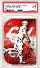 2000 Fleer E-X E-Xceptional Peyton Manning Red #2 PSA 9 MINT Indianapolis Colts