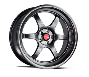 18x8.5/18x9.5 Aodhan AH08 5x114.3 +35|+30 Flow Forged Hyper Black Wheels (Set of - Picture 1 of 3
