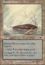 MTG magic cards 4x x4 Light Play, English Barren Moor Onslaught